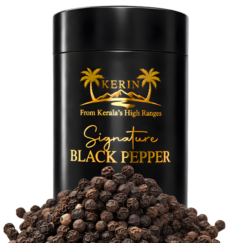 KERIN Special Extra Bold Kerala Black Pepper 5.25mm+ TGSEB whole black pepper from Idukki Kerala 100g