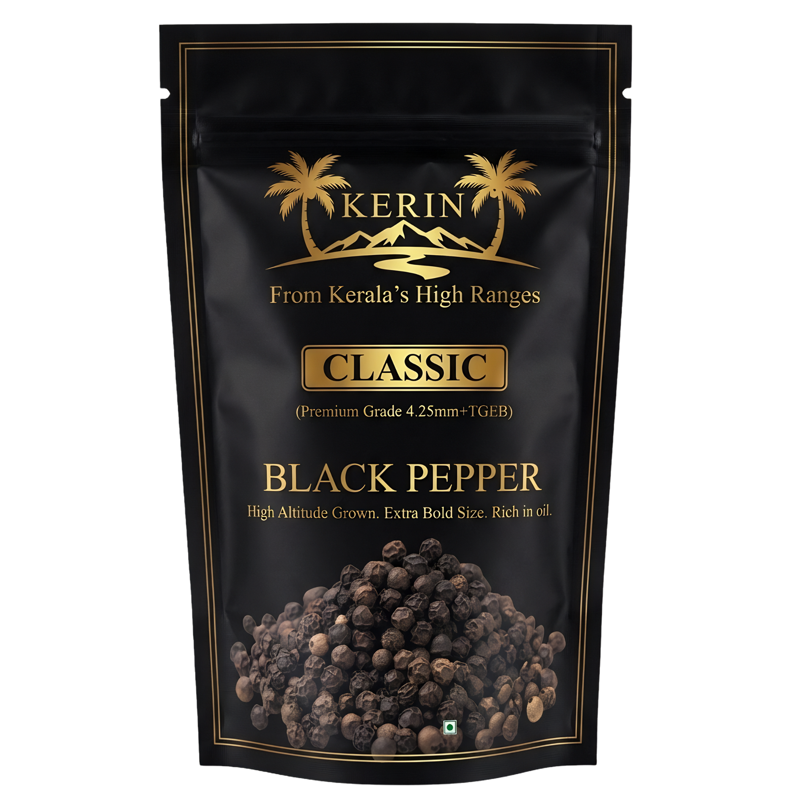 KERIN Classic Premium Kerala Black Pepper 4.25mm+ TGEB 100g